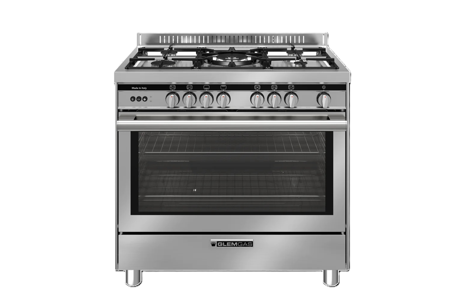 GLEMGAS FREESTAND GAS COOKER 90CM 123L - ST9612RIFS