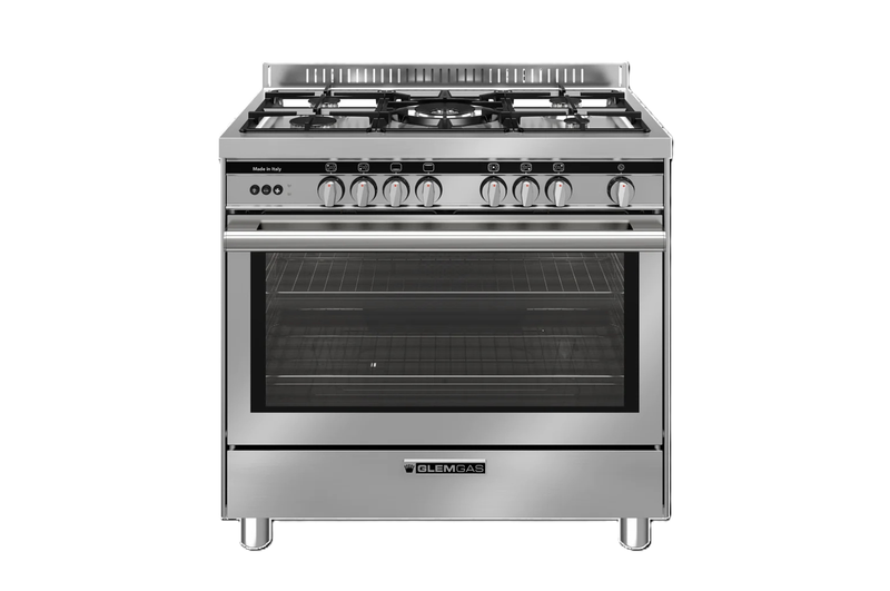 GLEMGAS FREESTAND GAS COOKER 90CM 123L - ST9612RIFS - Image 1