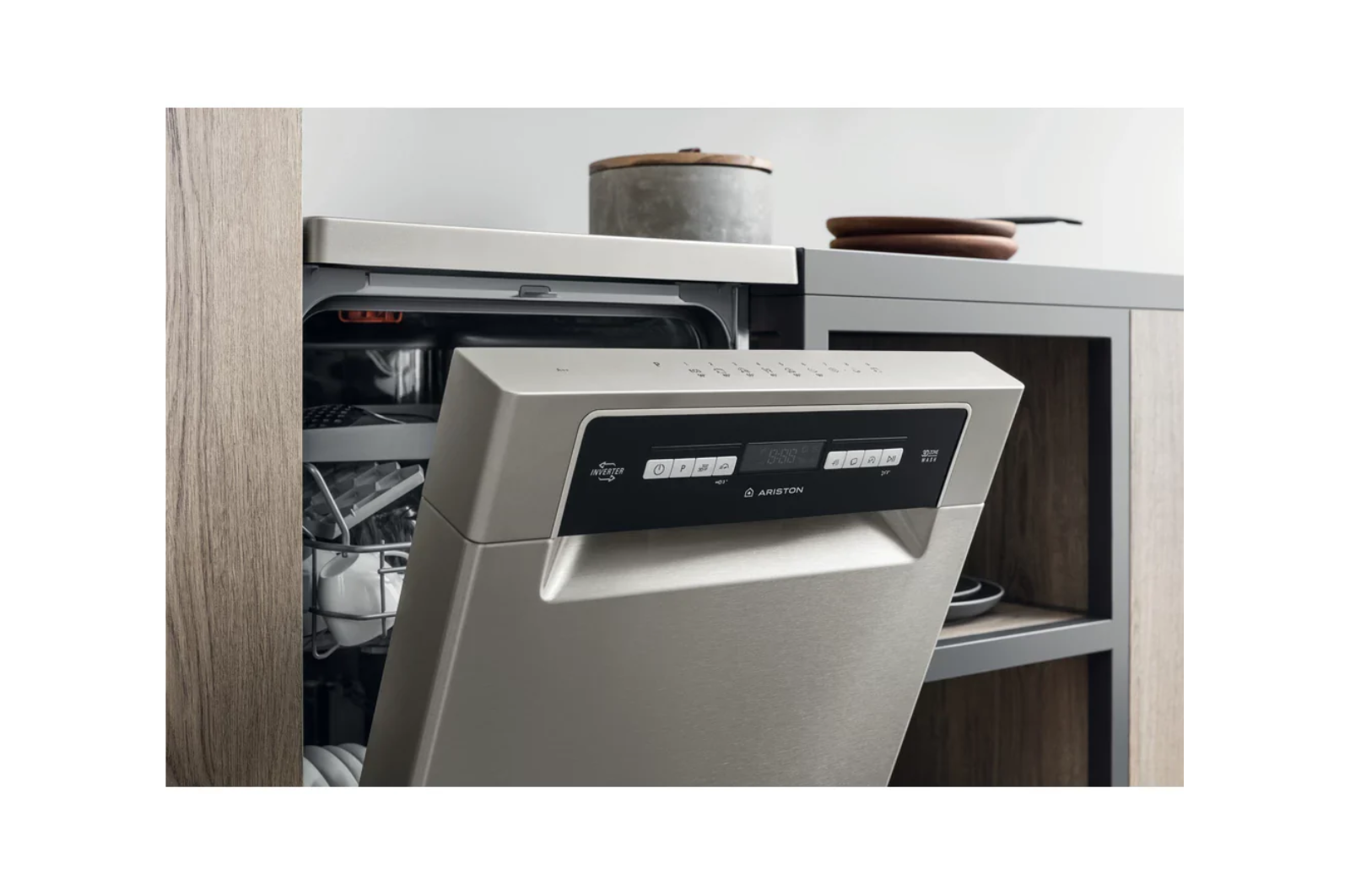 غسالة أطباق أريستون ديجيتال انفرتر 45 سم 10 فرد - LSFO 3T223 WX