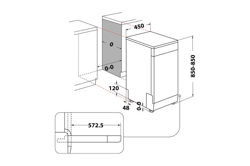 ARISTON DISHWASHER DIGITAL INVERTER 45CM 10P - LSFO 3T223 W X - Image 4