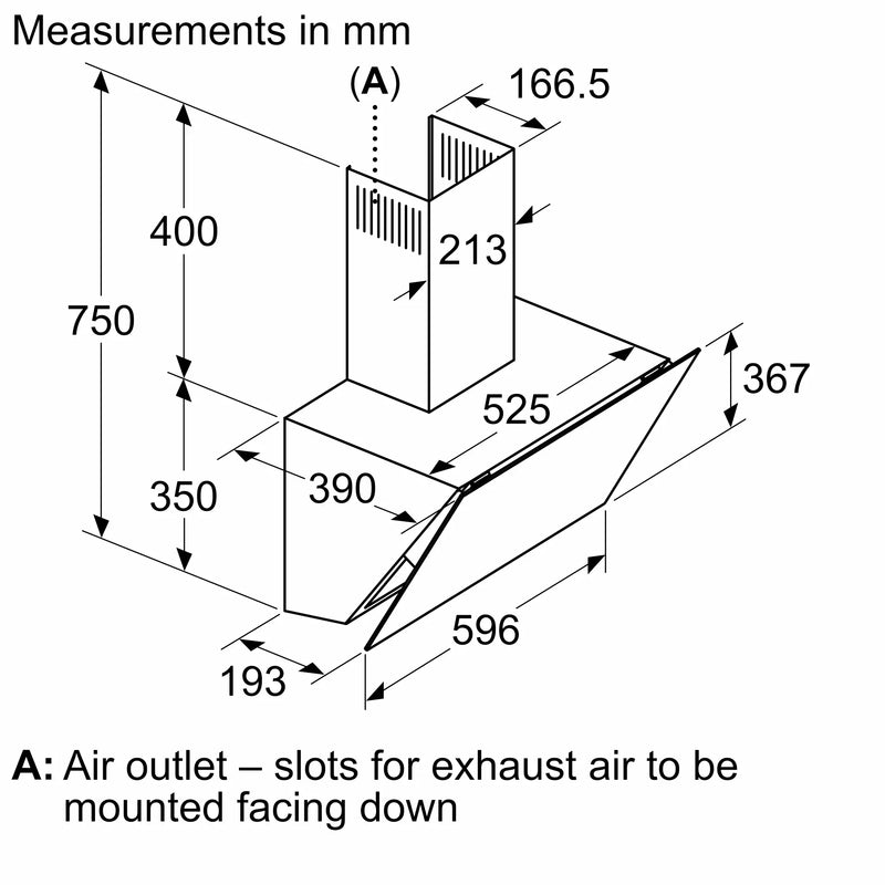 BOSCH WALL MOUNTED HOOD SERIES 6 700m/h - Image 4