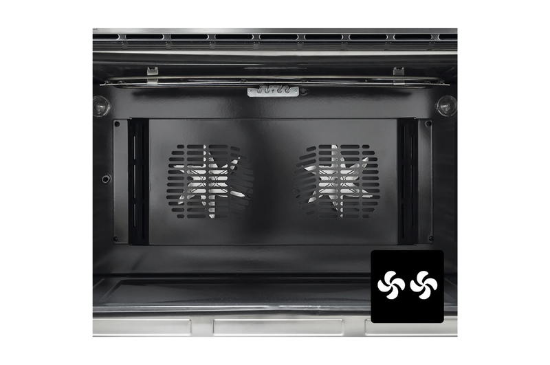 GLEMGAS BUILT-IN GAS OVEN WITH GAS GRILL  90CM 130L - GFR9W1IX - Image 2
