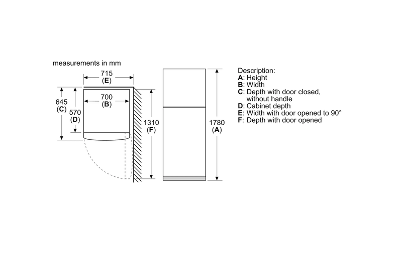 BOSCH REFRIGERATOR 11.5ft 328L - KDN43NL2E8 - Image 4