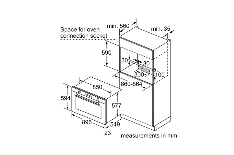 BOSCH BUILT-IN GAS OVEN 90CM 92L - VGD011BR0M - Image 5