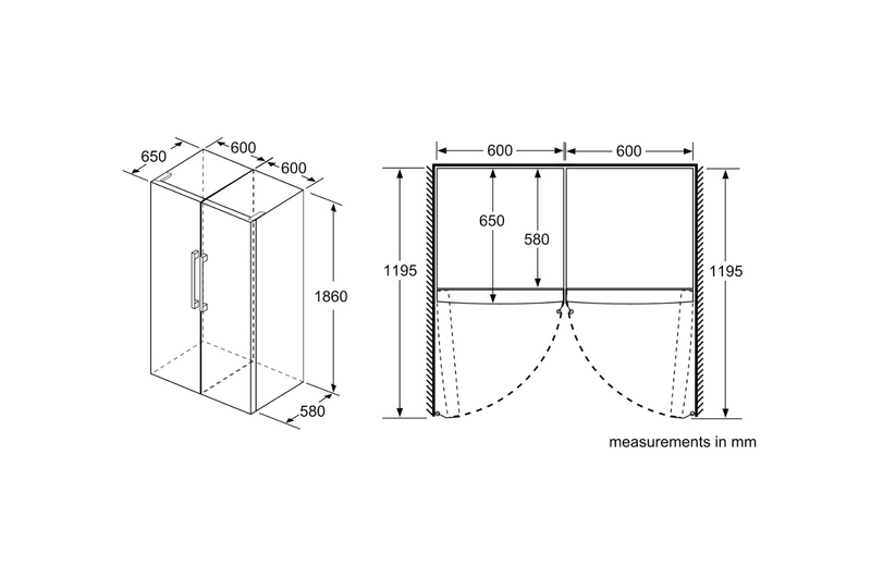 BOSCH REFRIGERATOR 12ft 346L - KSV36VL30U - Image 5
