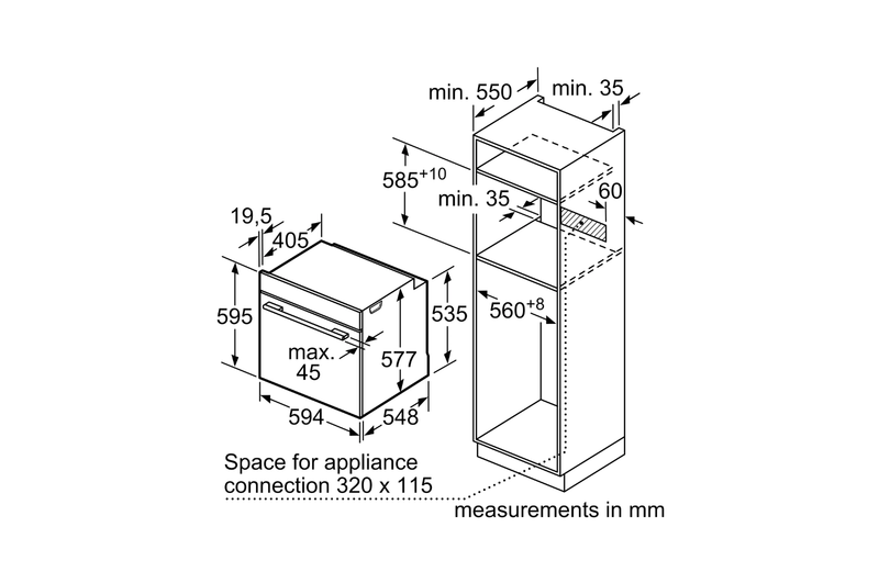 BOSCH BUILT-IN ELECTRICAL OVEN 60CM 66L - HBJ534ES0 - Image 6