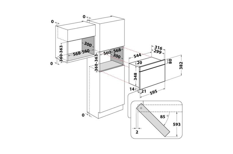 ARISTON BUILT-IN MICROWAVE WITH GRILL 60CM 22L - MN 313 IX A - Image 3