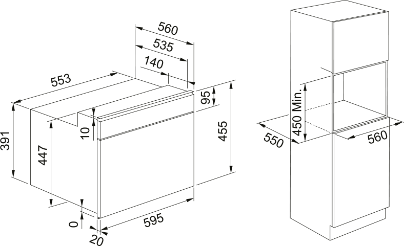 FRANKE BUILT-IN MICROWAVE WITH GRILL 60CM 40L - FMY 45 MW BK - Image 5