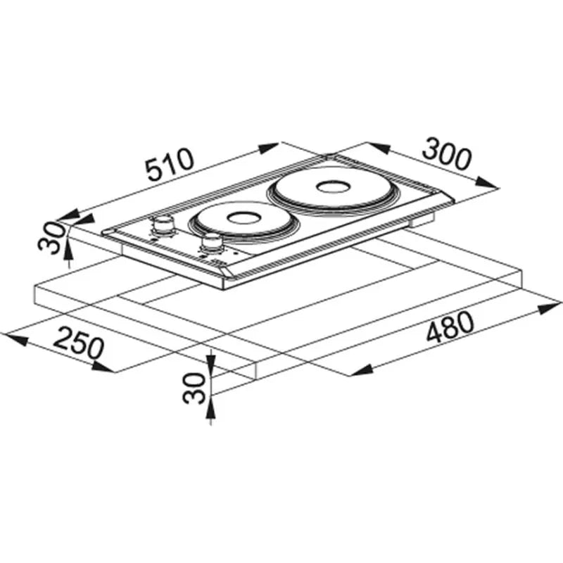 FRANKE BUILT-IN ELECTRICAL HOB - FHM - Image 2