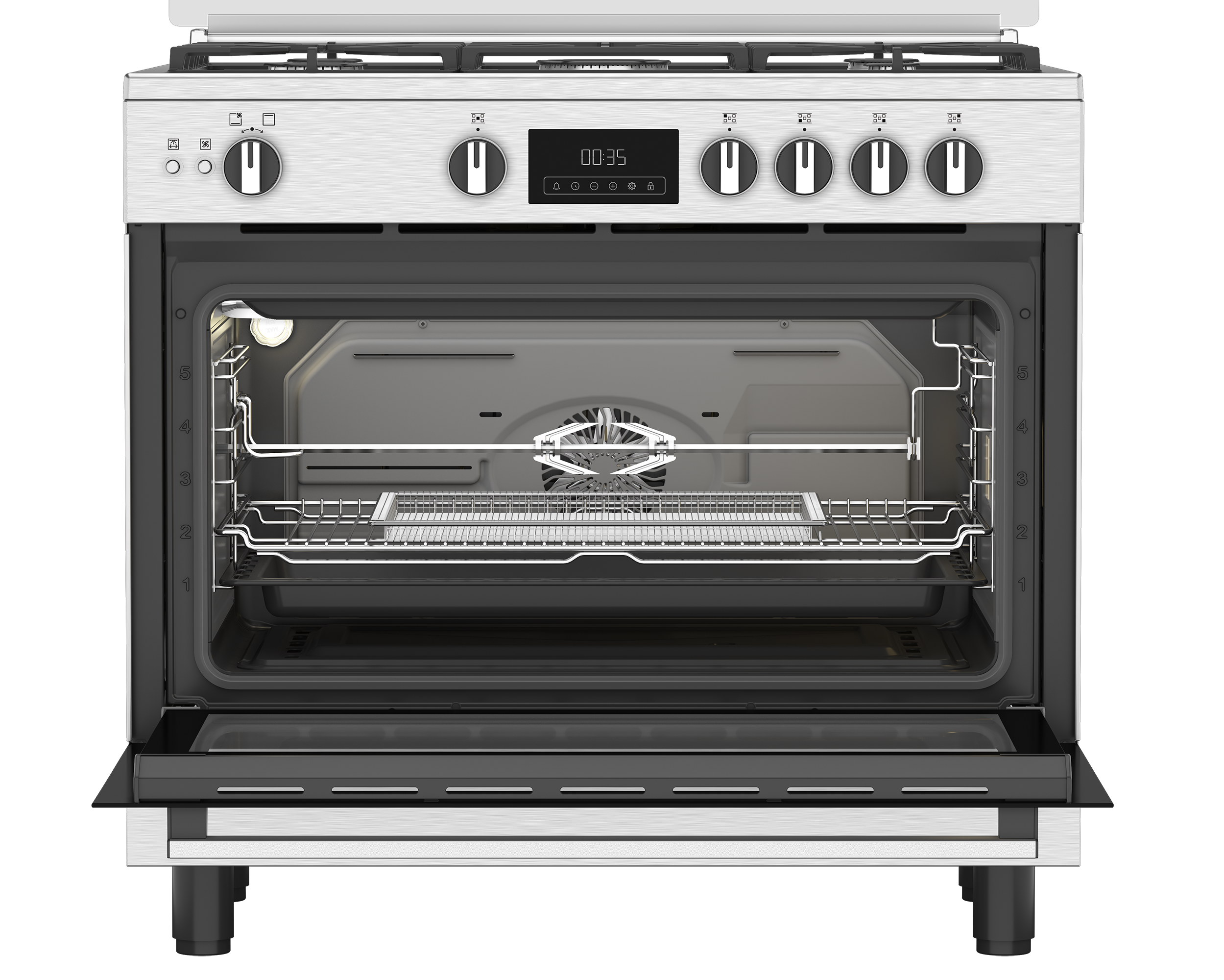 ARISTON FREESTAND GAS COOKER 90CM 97L - ARR9 GGF 33229 XNA