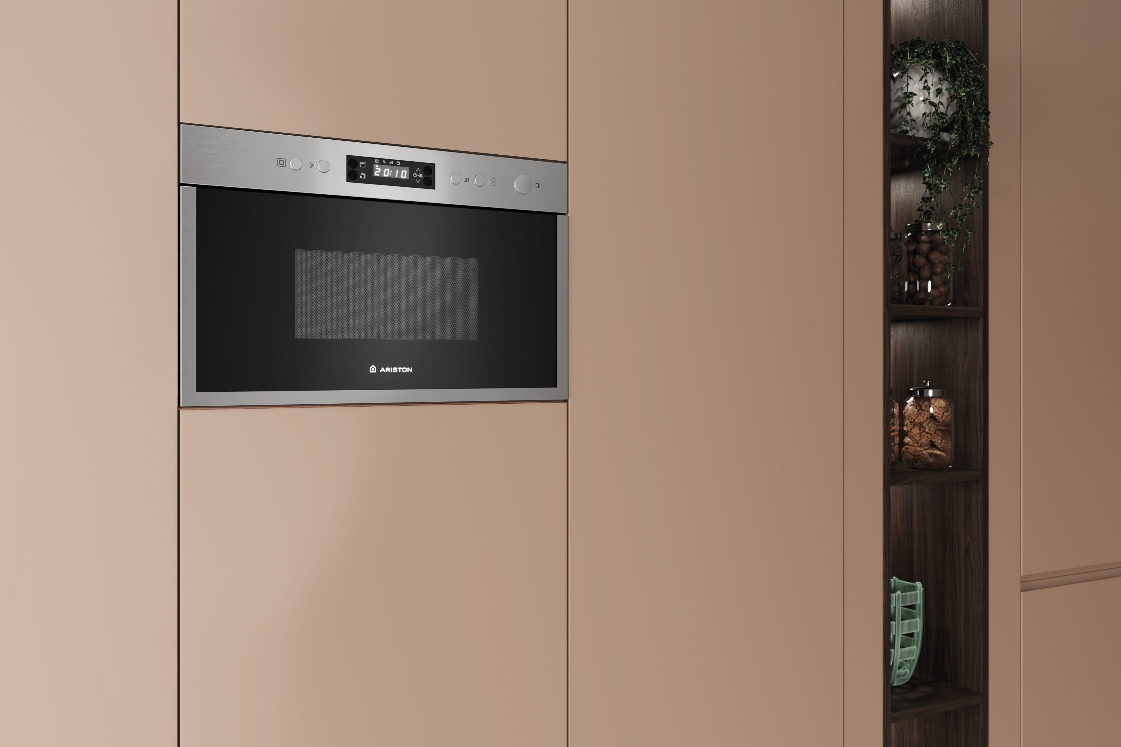 ARISTON BUILT-IN MICROWAVE WITH GRILL 60CM 22L - AM 212 XA