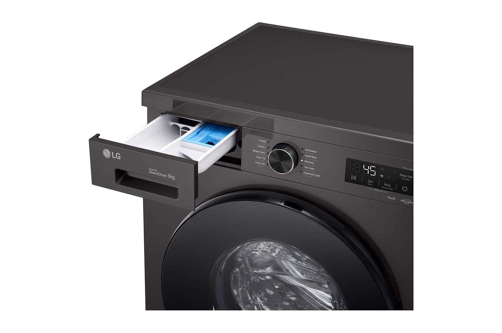 غسالة إل جي ذات التحميل الأمامي سعة 9 كجم - F4Y2VYG