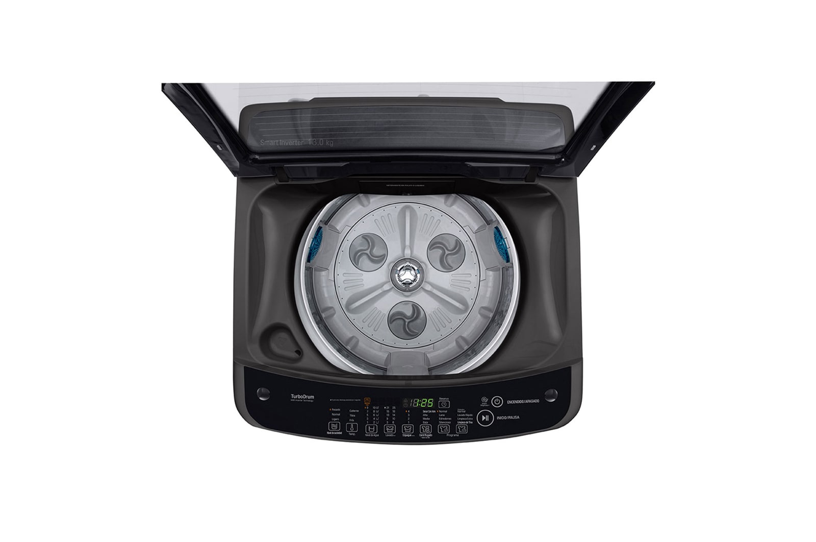 غسالة إل جي ذات التحميل العلوي بتقنية انفرتر سعة 13 كجم - T1366NEHG2